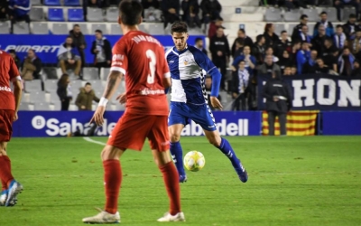 Cuevas, en el darrer partit contra el Lleida Esportiu | Críspulo Díaz